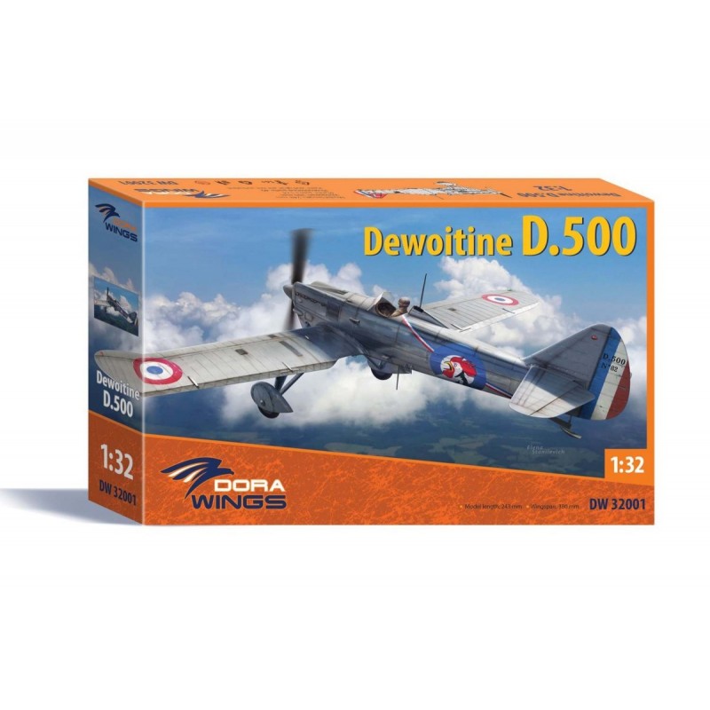 Dewoitine D500, maquette Dora Wings, Maquette avion plastique 1/32