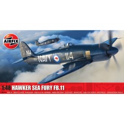Maquettes avions 48eme, Hawker Sea Fury, Airfix, 5063129001544
