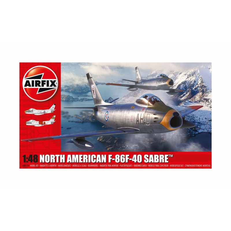 Maquettes jet de chasse au 48, F86F 40 Sabre, maquette Airfix, 5055286709333