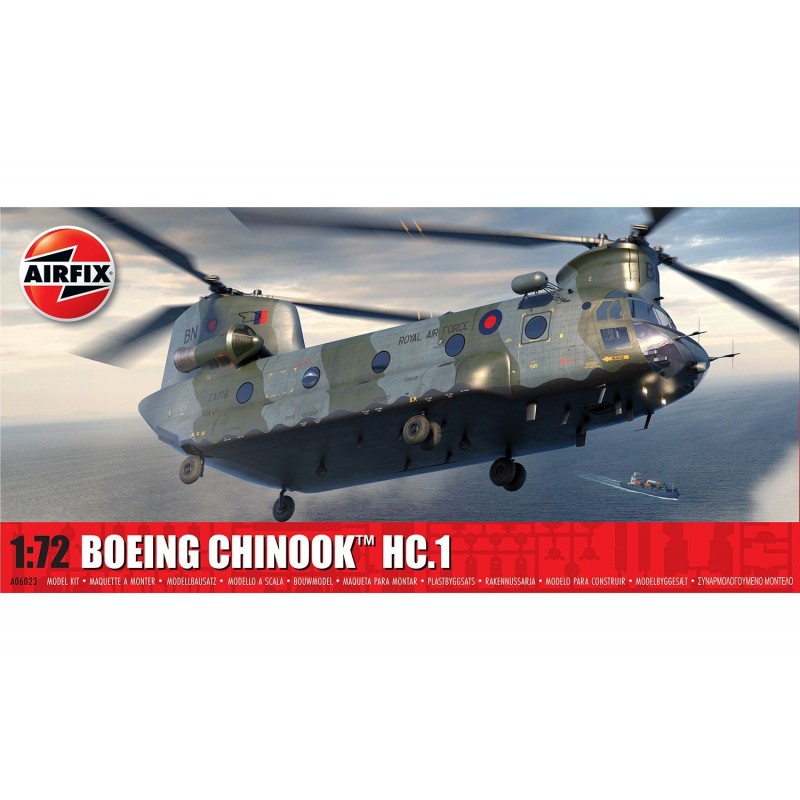 Maquette hélicoptère chinook 1/72, Airfix, 5063129000851