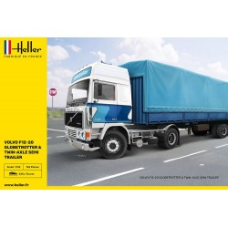 Maquette de camion 1/32, Volvo F12 Globetrotter et savoyarde, Heller , 3279510817034
