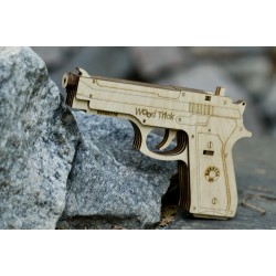 WOOD TRICK Wood Trick, pistolet à élastique, puzzle 3d en bois Puzzles 3d en bois