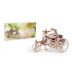 WOOD TRICK Maquette en bois de la première voiture de Daimler Puzzles 3d en bois