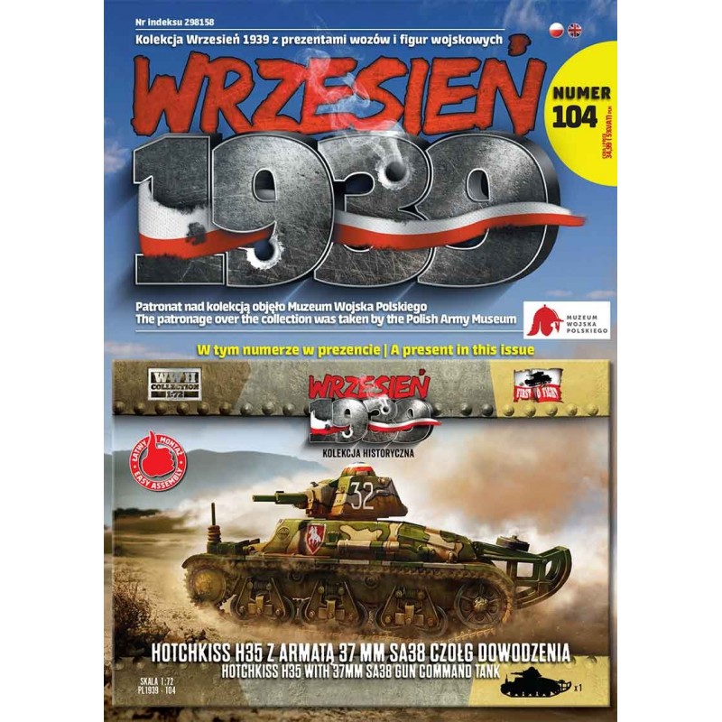 Maquette tank 1/72, Hotchkiss H35 , maquettes First to Fight, 9788367235099