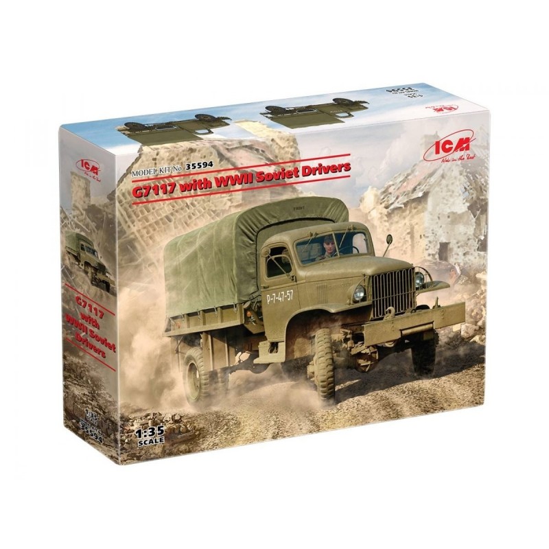 Maquette camion américain aux marquages soviétique ICM, le G7117, 4823044407859