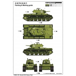 Maquette tank Soviétique 1/35, Trumpeter, KV-8 CHAR LOURD,  9580208015651