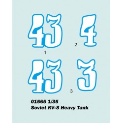 Maquette tank Soviétique 1/35, Trumpeter, KV-8 CHAR LOURD,  9580208015651