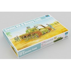 Maquette tank Soviétique 1/35, Trumpeter, KV-8 CHAR LOURD,  9580208015651