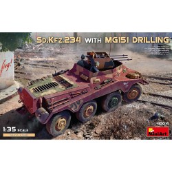 Maquette de véhicule blindé 1/35 miniart, Sd.Kfz.234 avec canon MG151