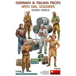 FIGURINES 1/48 DE SOLDATS ITALIENS ET ALLEMANDS WWII MINIART