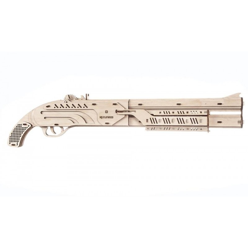 mr PlayWood Puzzle en bois de fusil à pompe Puzzles 3d en bois