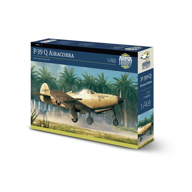 Maquette d'avion de chasse Bell P-39Q Airacobra à l'échelle 1/48