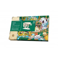 mr PlayWood puzzle3d en bois animaux, l'éléphant Puzzles 3d en bois