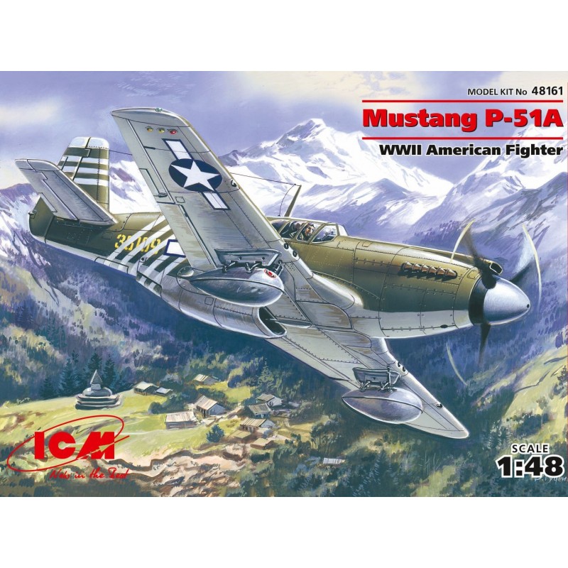 Maquette Avion 1/48 ICM, North American P51 A, 4823044400584