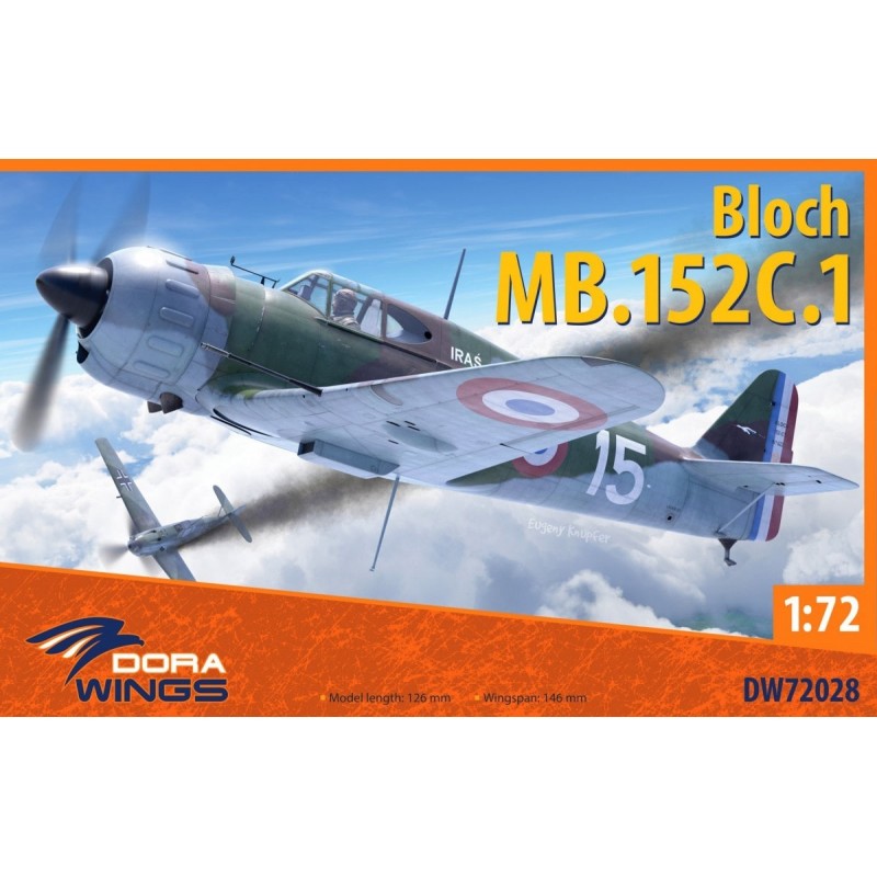 maquette avion 172, Dora Wings Models, Maquette Bloch MB 152 C.1, 4820237050700