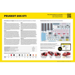 Maquette Voiture Peugeot 205 GTI 1.9 Maquette Heller, EAN 3279510827057