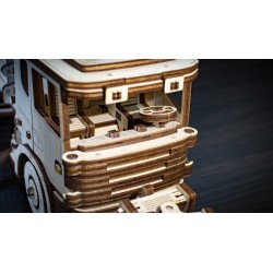 Eco Wood Art maquette de camion en bois, la déneigeuse, Eco Wood Art Puzzles 3d en bois