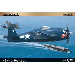 Maquette Avion 1/72 Eduard, F6F-5 Hellcat Profipack, 8591437070770
