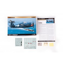 Maquette Avion 1/72 Eduard, F6F-5 Hellcat Profipack, 8591437070770