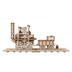 Eco Wood Art Maquette en bois de locomotive, Eco Wood Art Puzzles 3d en bois