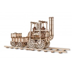 Eco Wood Art Maquette en bois de locomotive, Eco Wood Art Puzzles 3d en bois