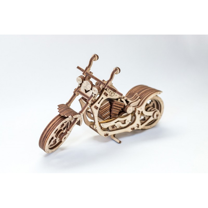 Eco Wood Art Puzzle 3d de moto chopper, Eco Wood Art. Puzzles 3d en bois