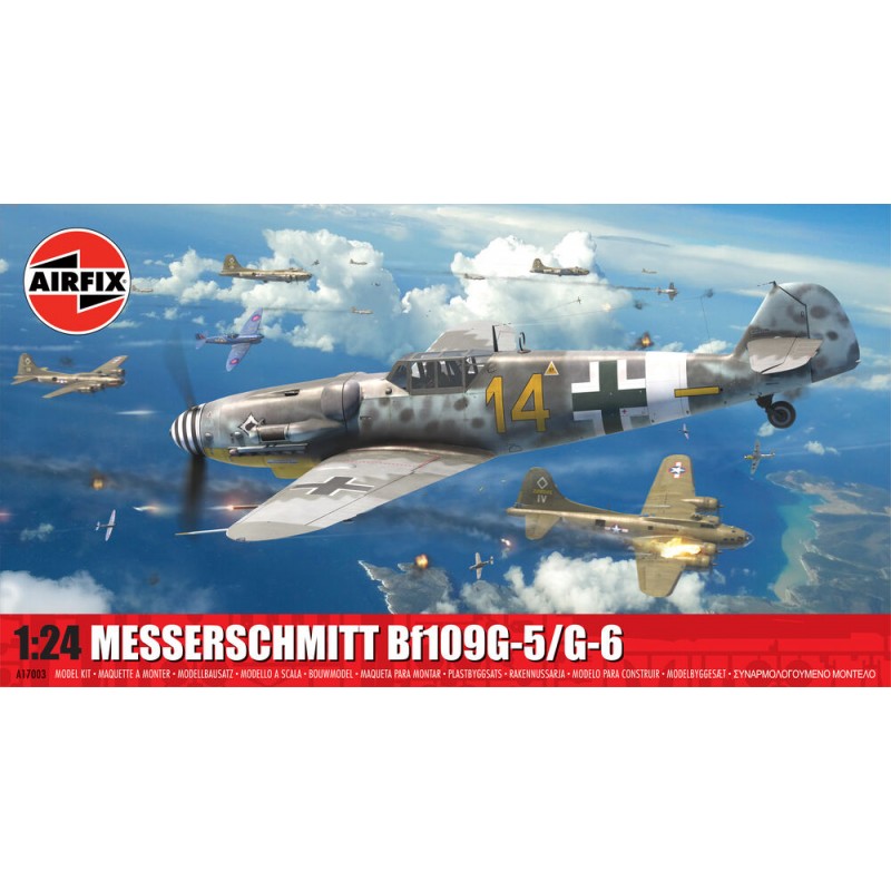 Maquette Avion 1/24 Airfix, Messerschmitt Bf109G-5/G-6, EAN 5063129038663