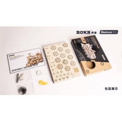 Robotime la Locomotive vue par Robotime, puzzle 3d mécanique Puzzles 3d en bois
