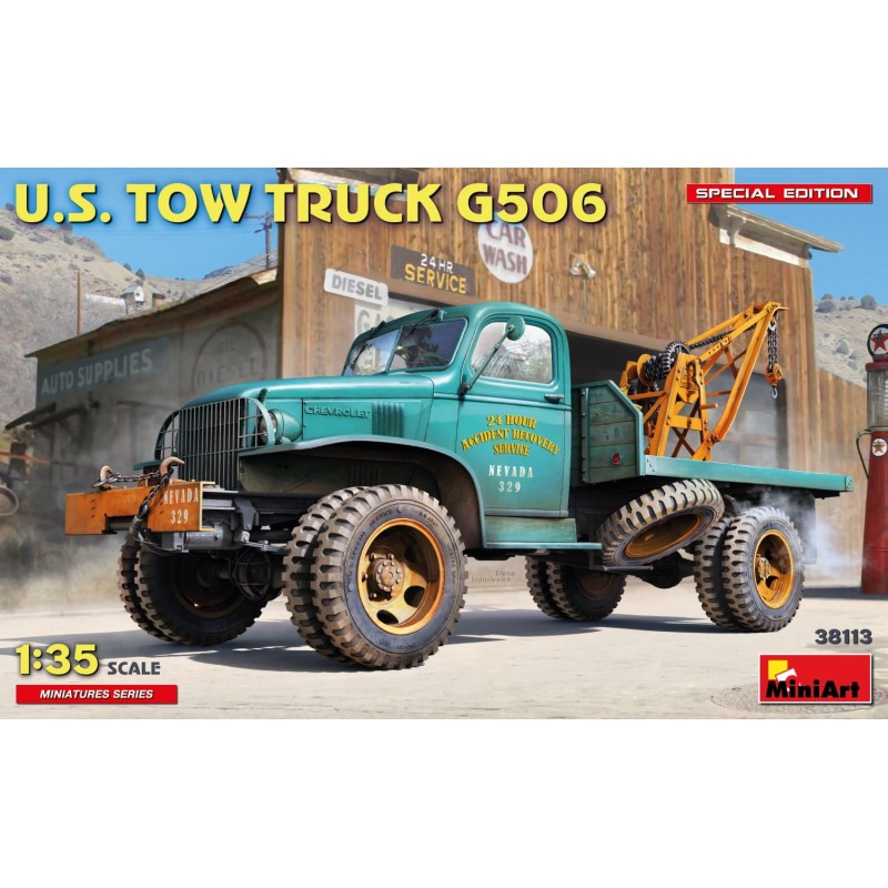 MiniArt 38113, maquette MiniArt 1/35, U.S. Tow Truck G506. Special Edition, 5905049176158