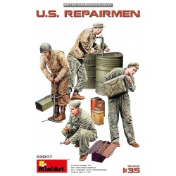 Figurine 1/35 MiniArt 53047, U.S. Repairmen, réparateurs militaires US, 5905049176141