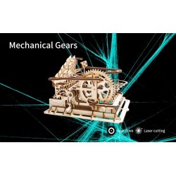 Robotime parcours de billes en bois, modèle roue à eau Puzzles 3d en bois