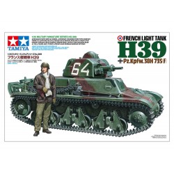 Maquette Tamiya 1/35 ref 35389, maquette Char françaisLéger H39 1/35