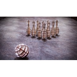 Eco Wood Art Puzzle 3d en bois,  bowling, Eco Wood Art Puzzles 3d en bois