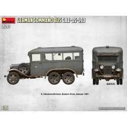 Maquette Mini Art 1/35, Maquette German Command Bus GAZ-05-193, ean 4820183311627