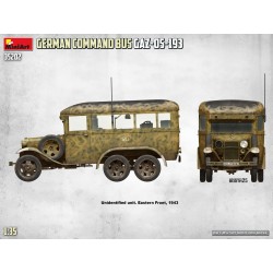 Maquette Mini Art 1/35, Maquette German Command Bus GAZ-05-193, ean 4820183311627