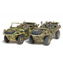 Maquette Tamiya 35393, Schwimmwagen type 166 roues élargies, véhicule léger de la seconde guerre mondiale