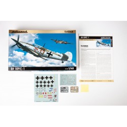 Maquette Avion 1/48 Eduard, Bf 109E-1, Profipack