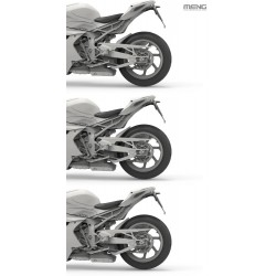 Maquette Meng Moto 1/9 ref MT 009 , Maquette moto BMW M 1000 RR, EAN 4897038554522