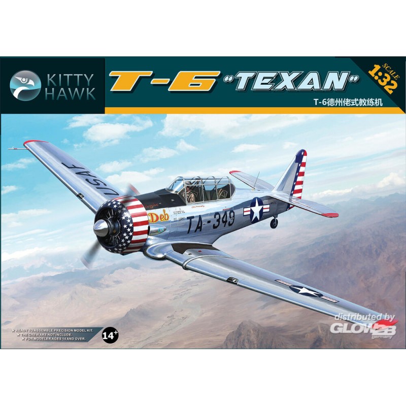 Maquette KittyHawk Models 1/32 maquette T-6 Texan, EAN 6978736090005