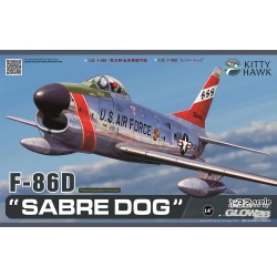 Maquette KittyHawk Models  1/32, maquette F-86D Sabre Dog, 6978736090043