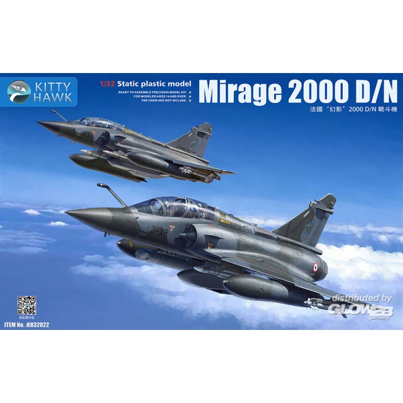 Maquette Avion 1/32, Maquette  Mirage 2000 D/N Kitty Hawk Models, EAN 6978736090135