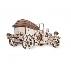Eco Wood Art Maquette en bois de voiture rétro, Eco Wood Art Puzzles 3d en bois