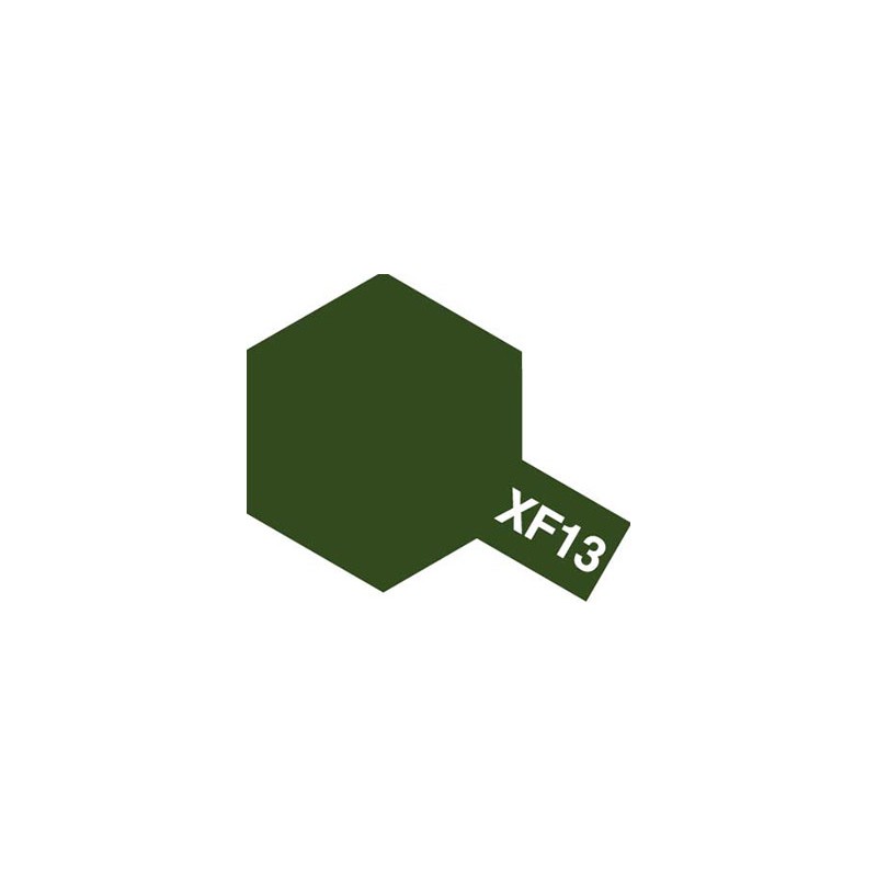 Peinture Acrylique 10 ml Tamiya, ref XF13 Peinture Vert Mat Avion Japonais