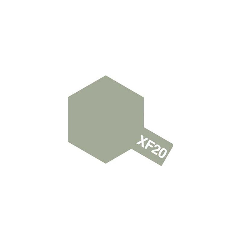 Peinture Acrylique 10 ml Tamiya, ref XF20 Peinture Gris Moyen Mat