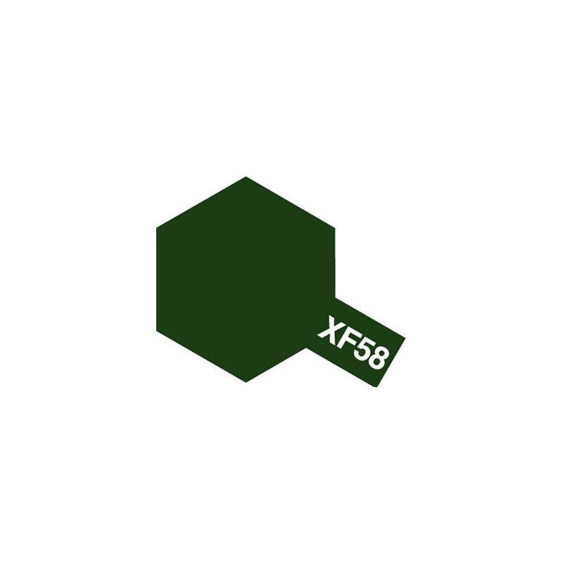 Peinture Acrylique 10 ml Tamiya, ref XF58 Peinture Vert Olive Mat