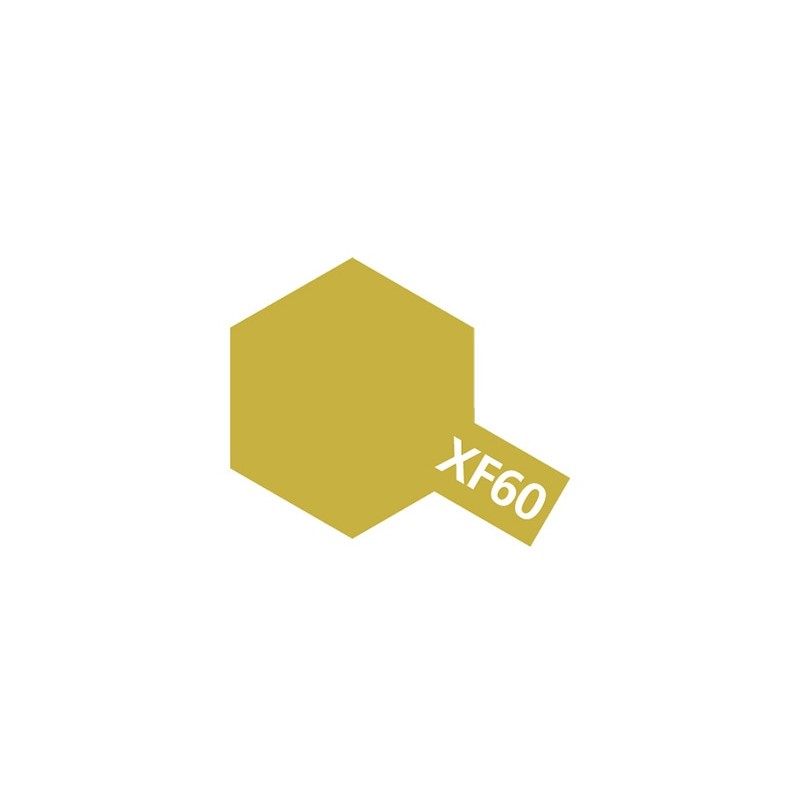 Peinture Acrylique 10 ml Tamiya, ref XF60 Peinture Jaune Foncé Mat