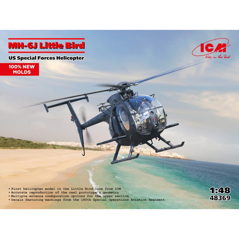 ICM Maquette Hélicoptère MH 6J little Bird, ref 49369, EAN 	4823044411955