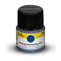 Peinture Acrylique Heller, Ref 014  Couleur bleu de france brillant, ean 3279510090147