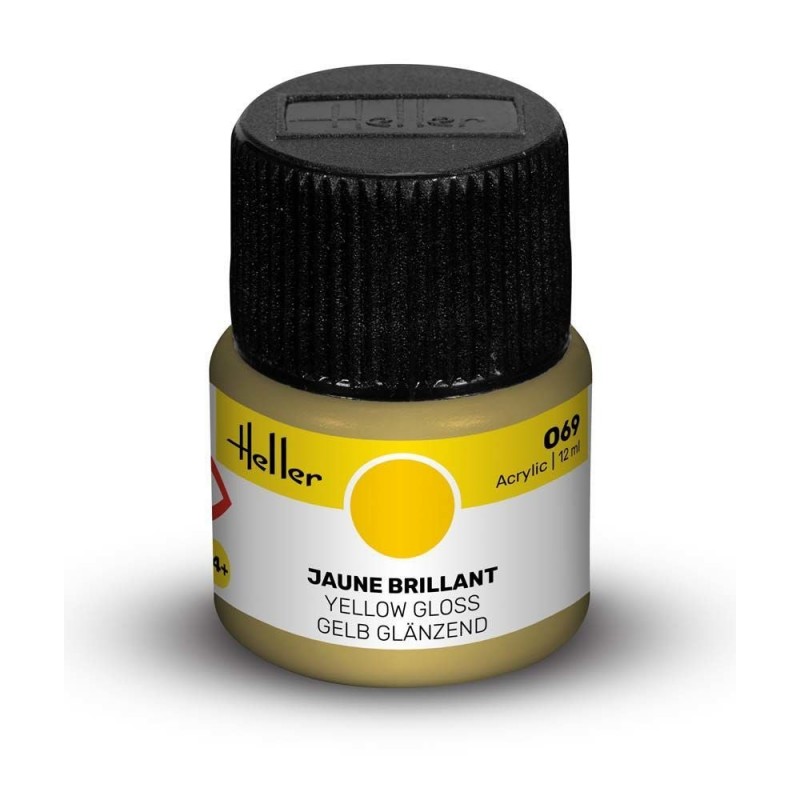 Peinture Acrylique Heller, Ref 069 Jaune Brillant