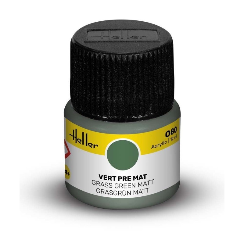 Peinture Acrylique Heller, Ref 080 Vert Pré Mat